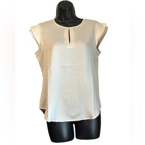 Ann Taylor Blouse Professional Keyhole Front NWT